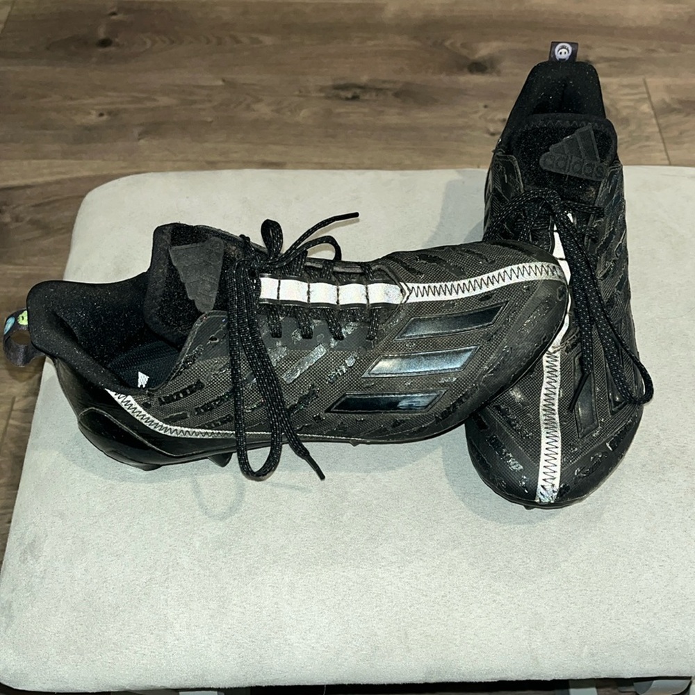 Adidas Adizero Men's Triple Black Big Mood Emoji Football Cleats